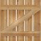 Ekena Millwork Spaced Board-n-Batten Shutters w/Z-Bar, Rough Sawn Western Red Cedar, 28 7/8W x 29H, PR RBS06Z29X029RWR - alternate 3